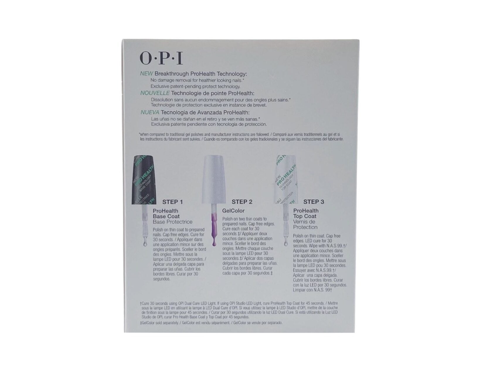 OPI GEL COLOR PRO HEALTH BASE & TOP COAT VALUE DUO PACK