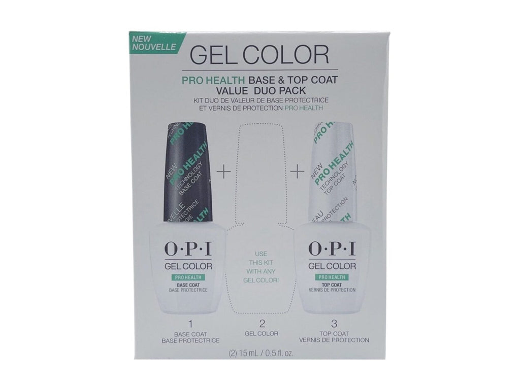 OPI GEL COLOR PRO HEALTH BASE & TOP COAT VALUE DUO PACK